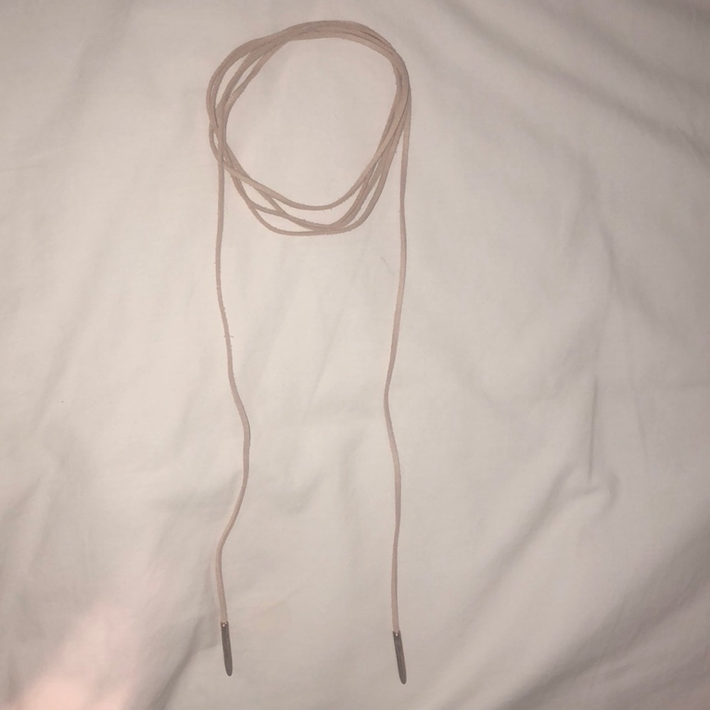 Pink Suede Western Necklace